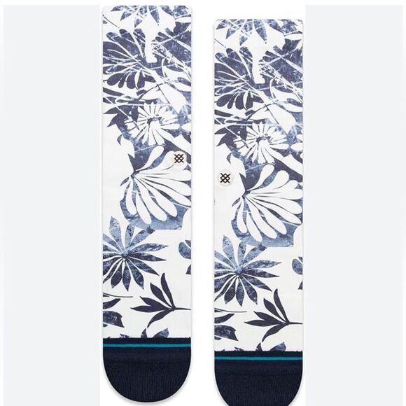 STANCE UNISEX SOCKS NWT WAIKALOA NAVY CREW IN MEDIUM POLY BLEND MID CUSHION - Picture 3 of 5